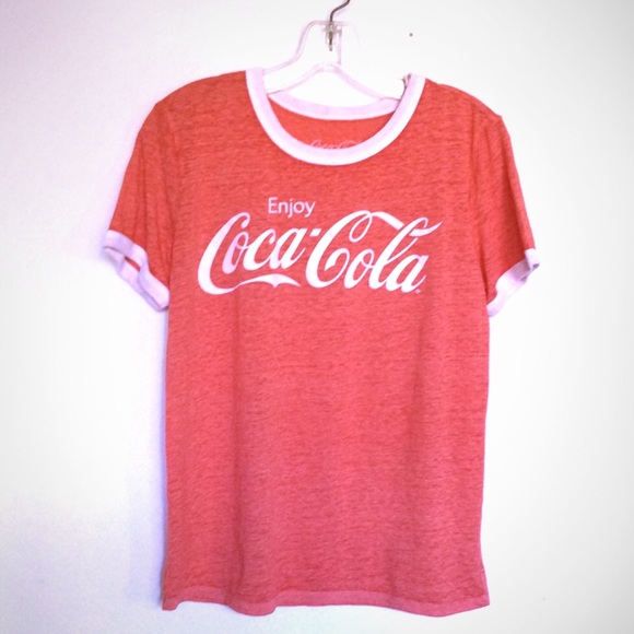 Coca Cola Red Ringer T shirt - Picture 2 of 2